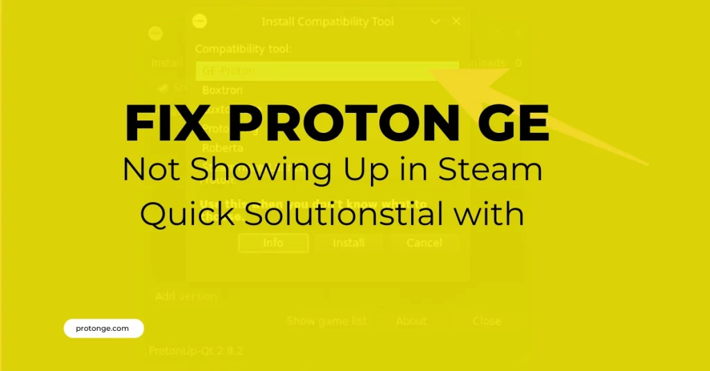 Fix Proton GE Not Showing Up in Steam