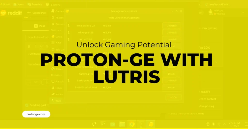 Proton-GE with Lutris